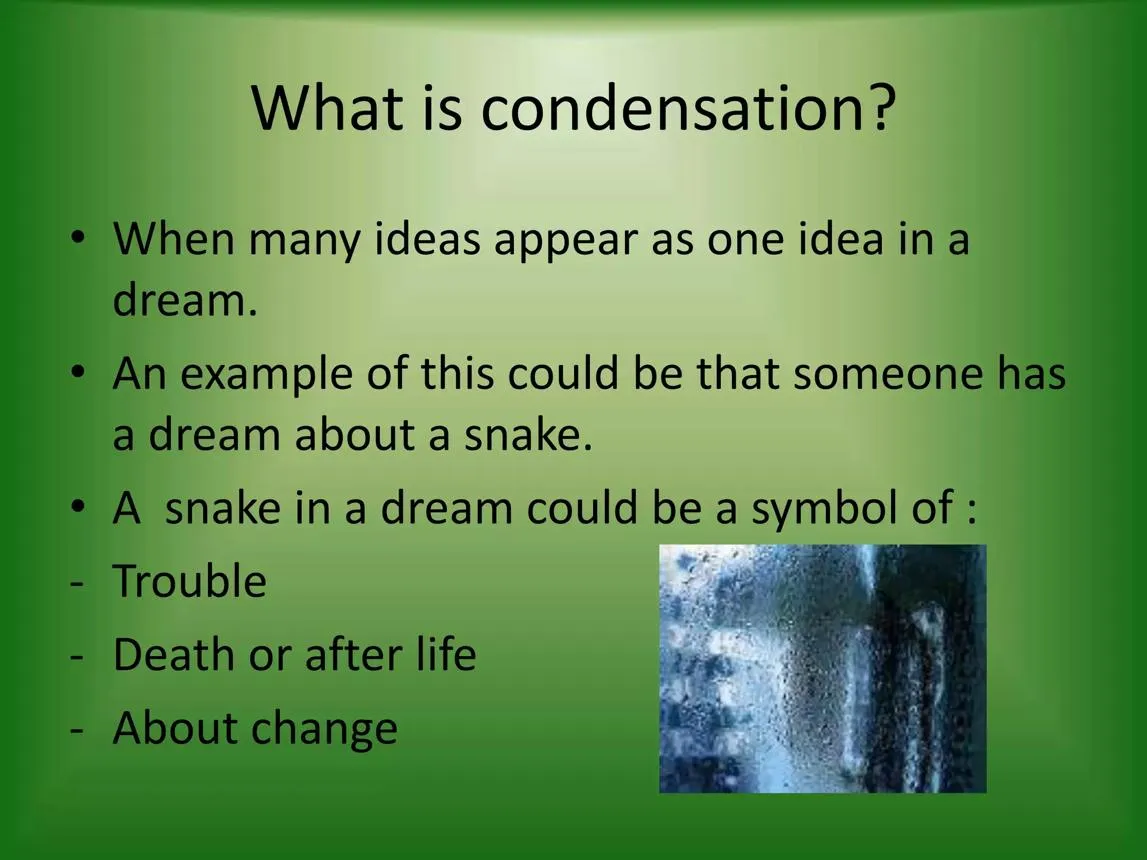Condensation