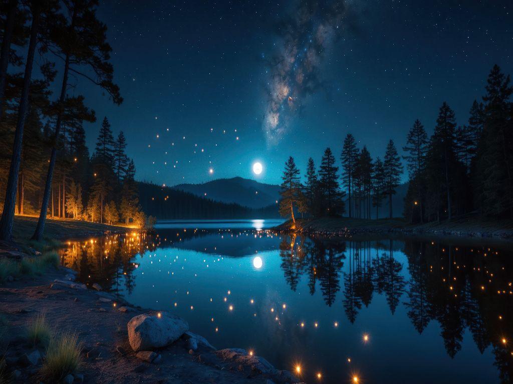 Die Lichter über dem See